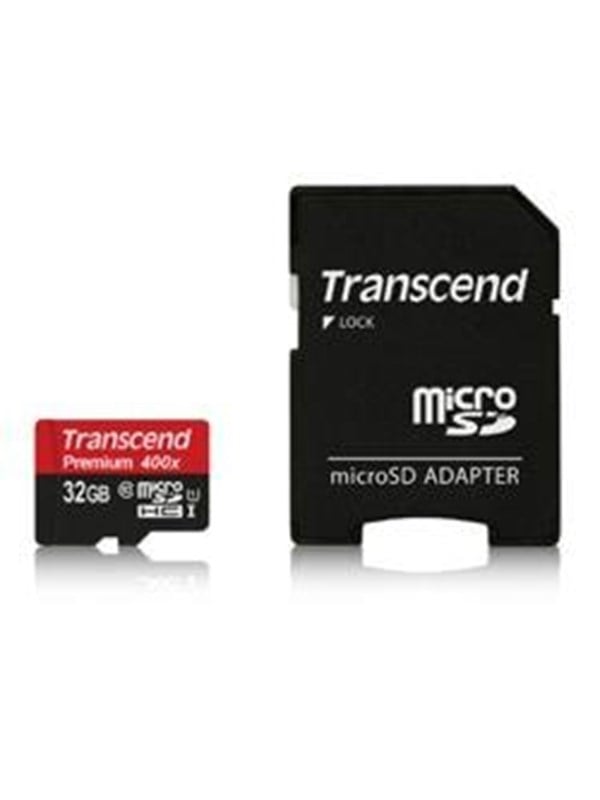 Transcend microSDHC UHS-I 32 GB hukommelseskort inkl. adapter