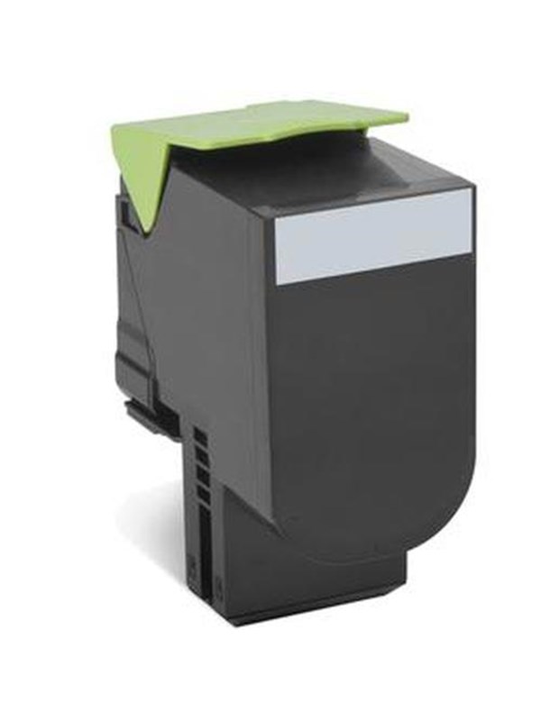 Lexmark 80C2SKE Black Toner - Lasertoner Sort
