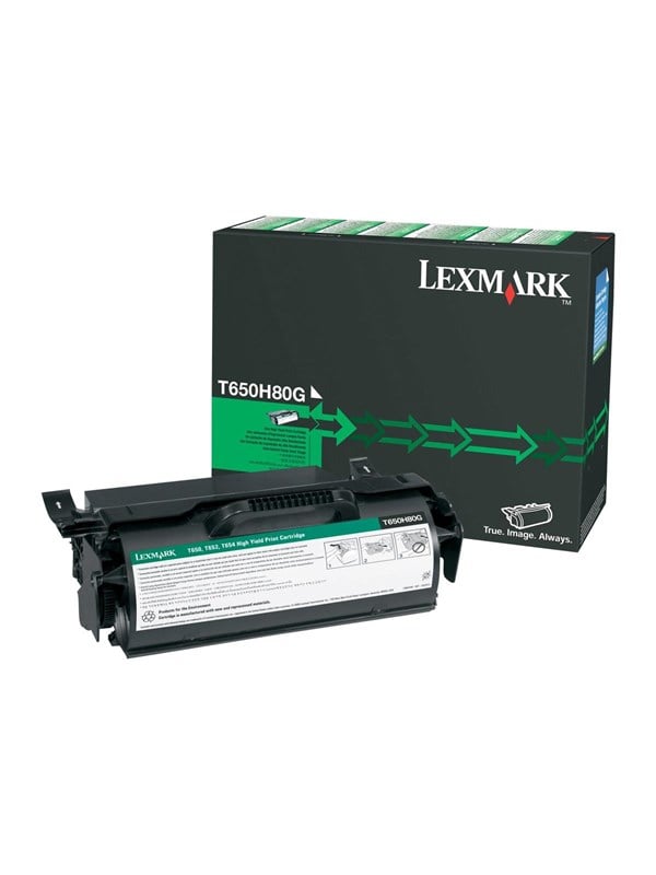 Lexmark T650H80G / High Capacity Black Toner - Lasertoner Sort