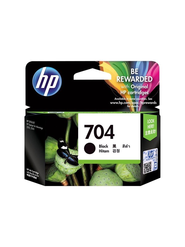 Blækpatron HP 704 sort - original