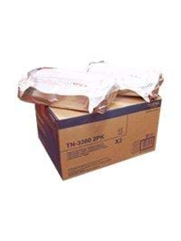 Brother Tonerkassette twin pack, 8.000 sider TN3380TWIN Modsvarer: N/A