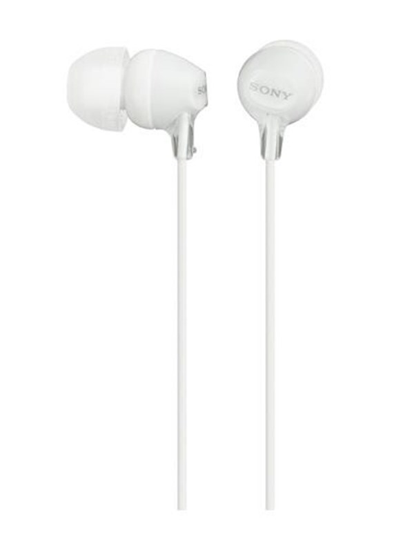 Sony MDR-EX15LP In-Ear Høretelefoner - Hvid Electronics - Audio & HiFi - Headphones & Headsets - In-Ear - GEEKD.dk