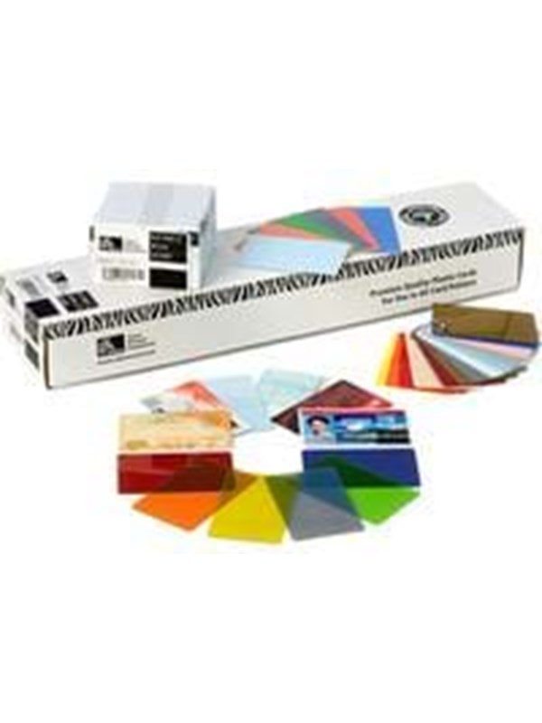 Zebra - Polyvinylklorid (PVC) - 10 mil - CR-80 Card (85.6 x 54 mm) 500 kort kort - for Zebra P100i