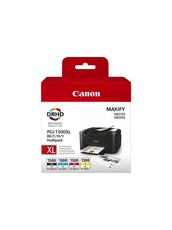 Canon PGI 1500XL /BK Multipack Sort Gul Cyan Magenta 1020 sider Blækbeholder 9182B004