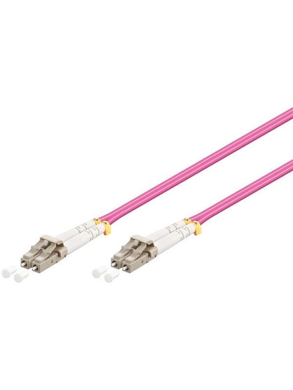 Pro Fiber Optical LC - LC OM4 - 10m - Rød - 10m
