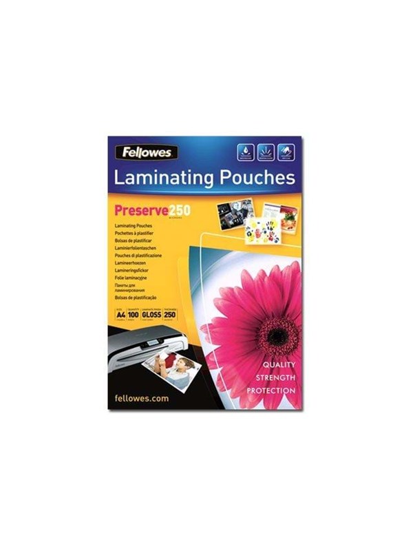 Fellowes Laminating Pouches Preserve 250 Micron