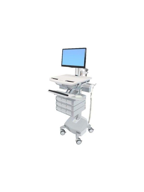 Ergotron StyleView Vogn med hjul LCD-display/tastatur/mus/CPU/notebook/kamera/scanner Op til 24"