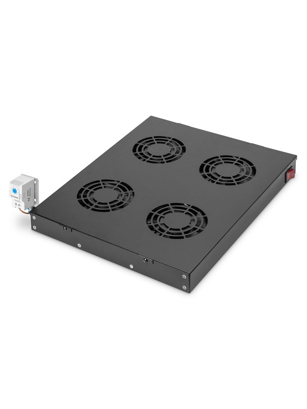 DIGITUS DN-19 FAN-4-HO-SW Ventilation Unit for variable 483 mm (19") installation