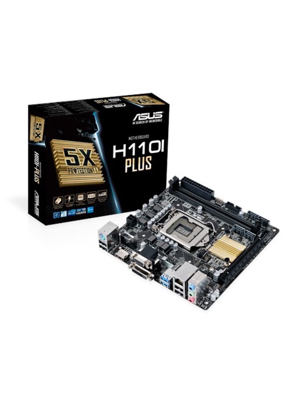 ASUS H110I-PLUS Bundkort - Intel H110 Express - Intel LGA1151 - DDR4 RAM - Mini-ITX billede