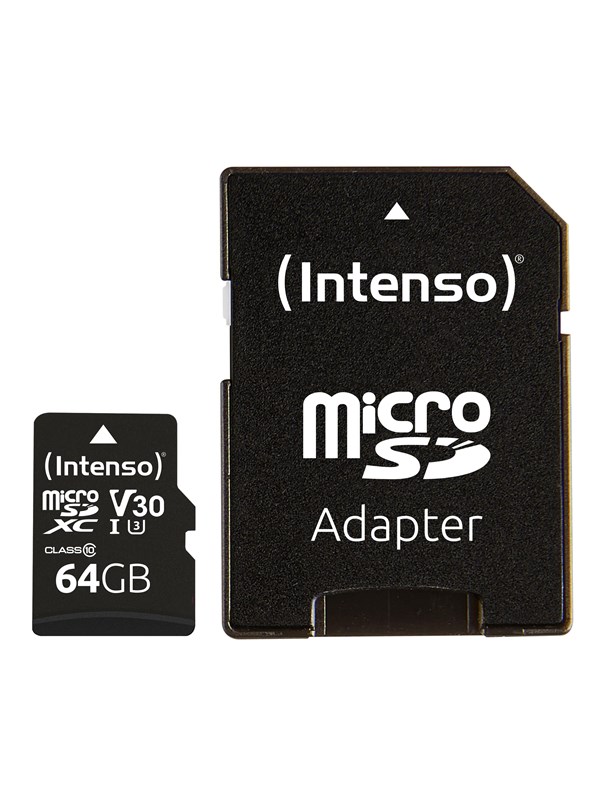 Intenso Intenso Micro SD 64GB UHS-I Professional 4034303022366 Modsvarer: N/A