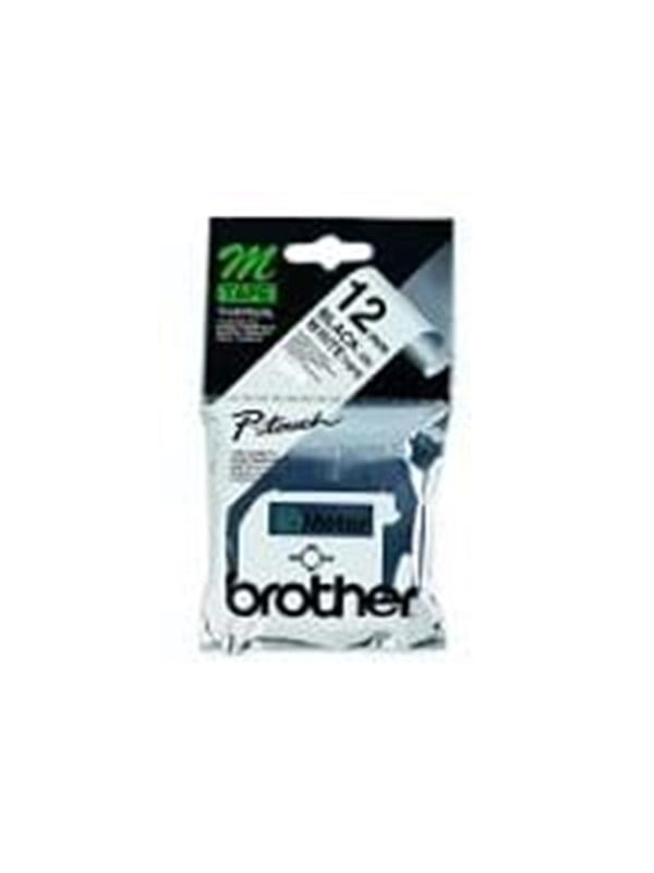 Brother MK231S - Sort på hvid - Rulle (1,2 cm x 4 m) printerbånd - for P-Touch PT-55, PT-65, PT-80, PT-90, PT-BB4