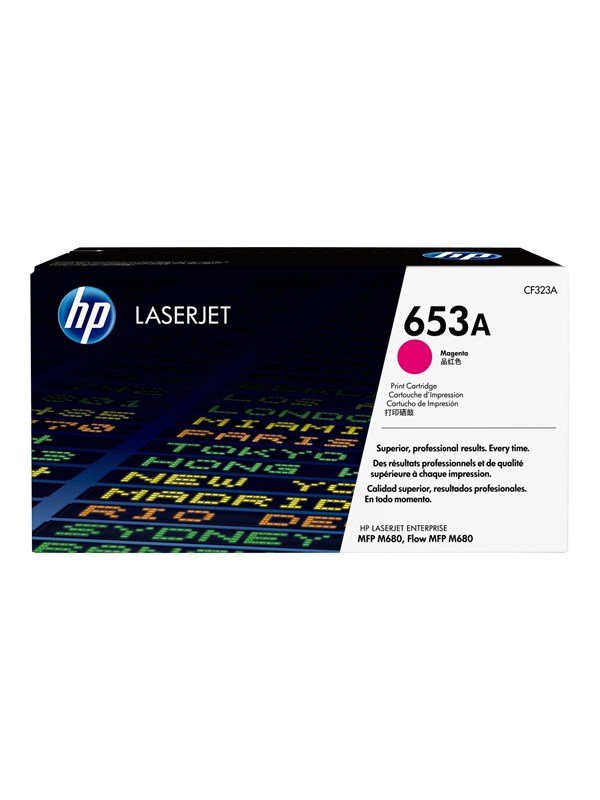 HP 653A - Magenta - original - LaserJet - tonerpatron (CF323A) - for Color LaserJet Enterprise MFP M680 LaserJet Enterprise Flow MFP M680
