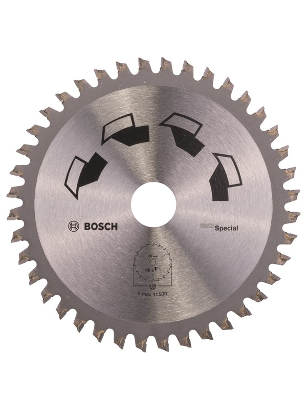 Bosch Rundsavsklinge Special 130x2x20/16mm T40 - 2609256884