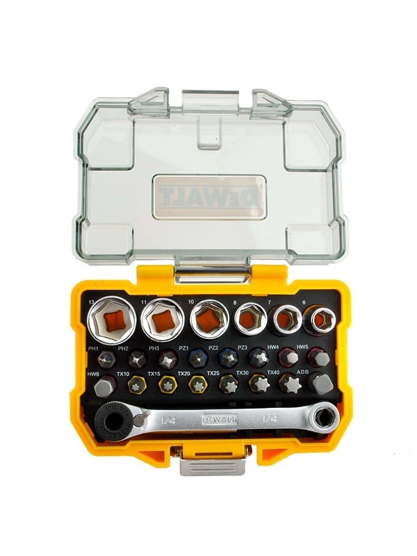 Dewalt 1/4-Inch Socket and Screwdriver Set DT71516 24 pcs