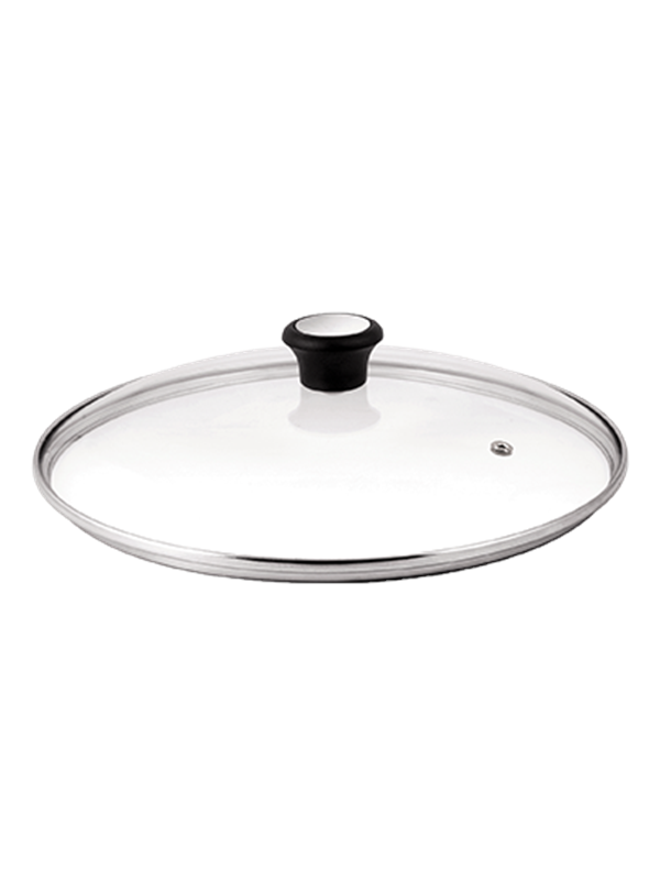 Grydelåg i glas 24 cm - Tefal, transparent
