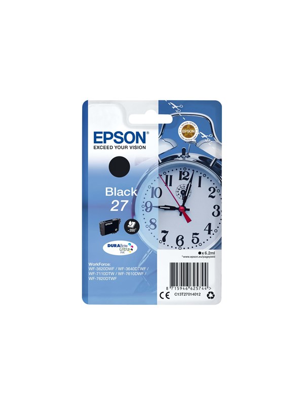 Epson 27 Sort 350 sider Blæk C13T27014012