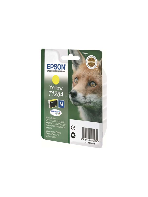 Blækpatron gul Epson T1284 - 260 sider, 3,5 ml