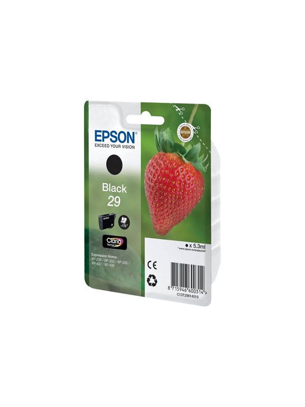Epson Strawberry Singlepack Black 29 Claria Home Ink