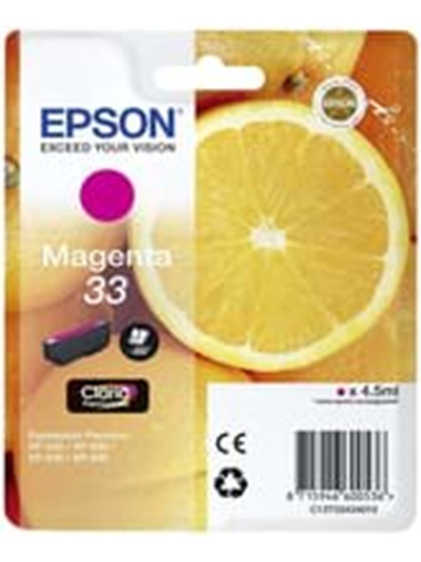 Epson 33 Magenta 300 sider Blæk C13T33434012