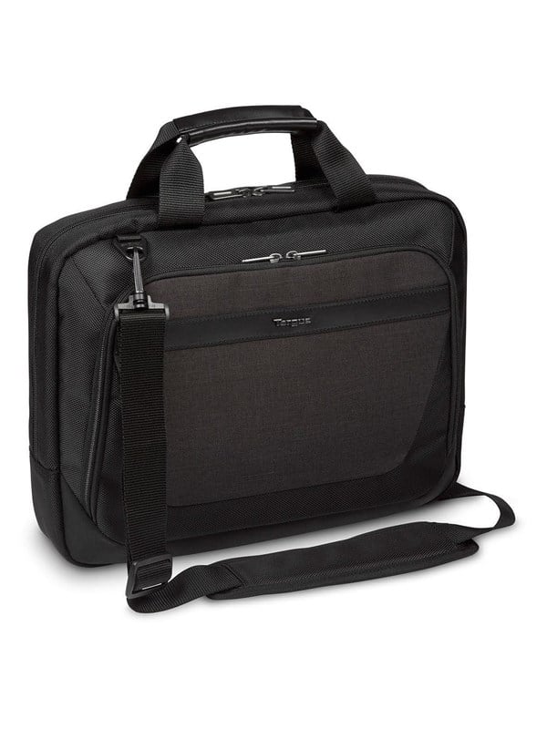 Targus CitySmart 12 12.5 13 13.3 14" Slimline Topload Laptop Case - Black/Grey