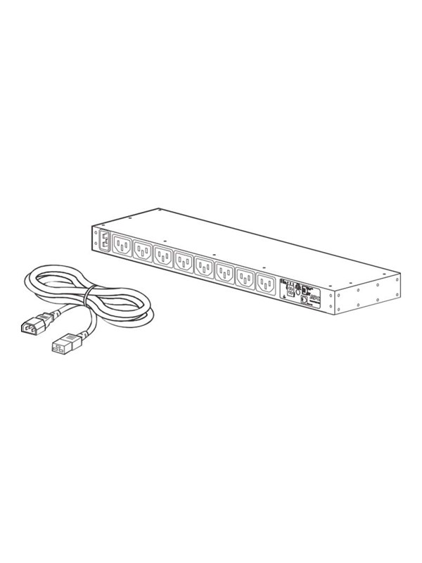 Apc Ap7821b Strømforsyningsenhed (pdu) 8 Ac Stikkontakt(er) 0u/1u Sort