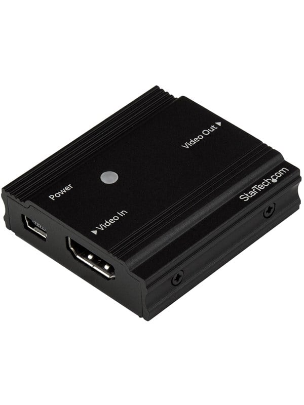 StarTech.com 115 ft. (35 m) 4K HDMI Extender - HDMI Extender - Up To 4K60 - Amplifier/Booster - HDMI to HDMI Booster (HDBOOST4K) Video/audio ekspander