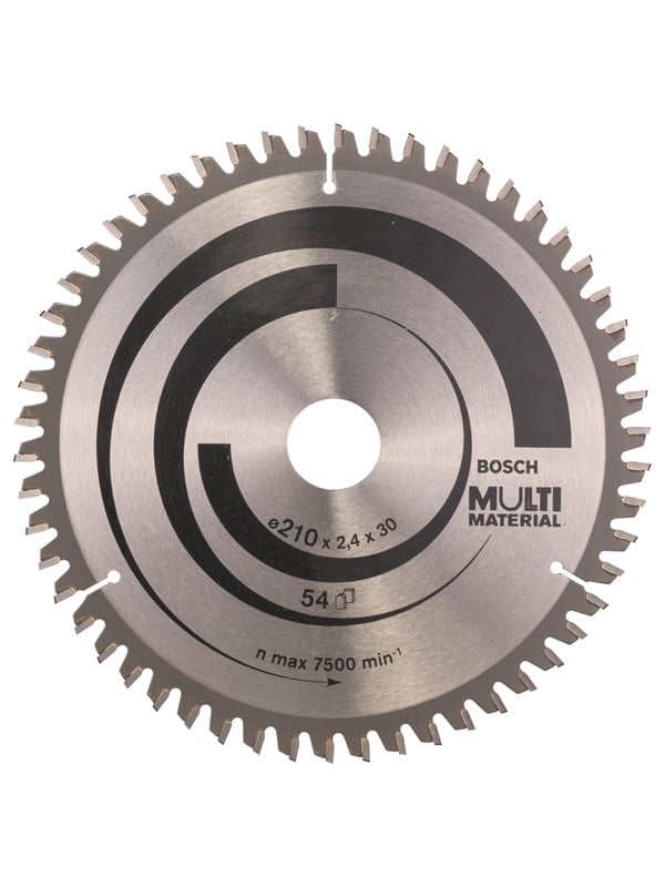 Bosch Rundsavsklinge. Multi 210x2,4x30 Mm 54 Tdr - 2608640511