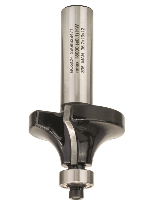 Bosch Afrundningsfræser M/leje Hm 12x12x19mm - 2608628471