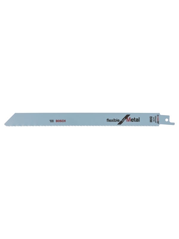 Bosch flexible for Metal S 1122 BF - Sabelsavsklinge - for metalrør, plademetal, ikke-jernholdigt metal, stå, solide rør, profiler - 2 stykker - S-skaft - længde: 225 mm - bredde: 19 mm