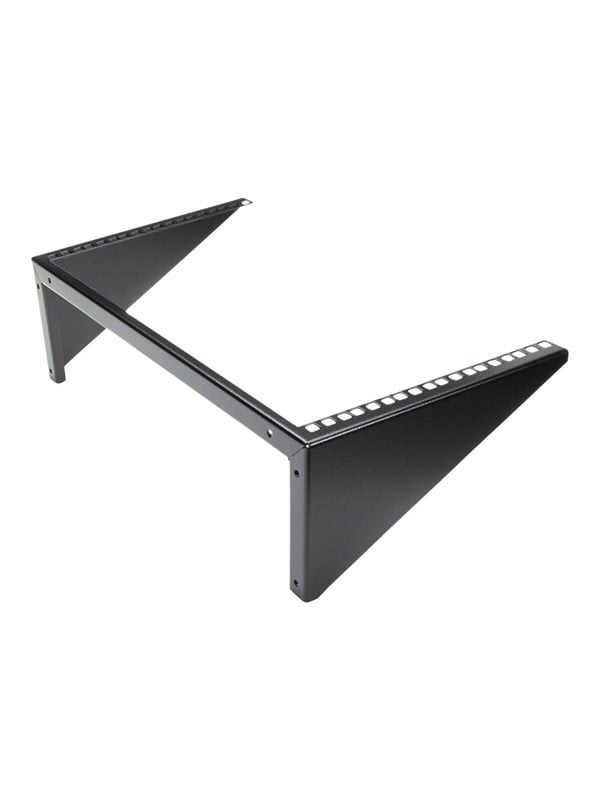 Startech 6U Wall Mount Patch Panel Bracket - 19 in - Steel - Vertical Mounting Bracket for Networking and Data Equipment (RK619WALLV) - Beslag til montering på væg - sort - 6U - 19