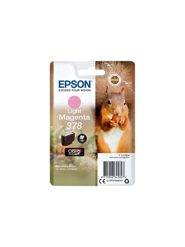 Epson Epson 378 Blækpatron Ljus magenta T3786 Modsvarer: N/A