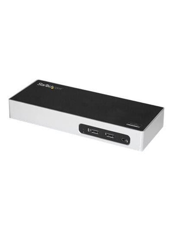 StarTech.com USB 3.0 - Dual Monitor Laptop Dock HDMI & DVI/VGA - 6x USB Type-A Hub, GbE - Universal Windows & Mac Dockingstation