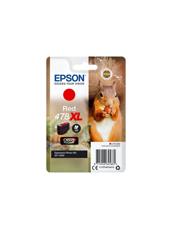 Epson Epson 478XL Blækpatron Rød T04F5 Modsvarer: N/A