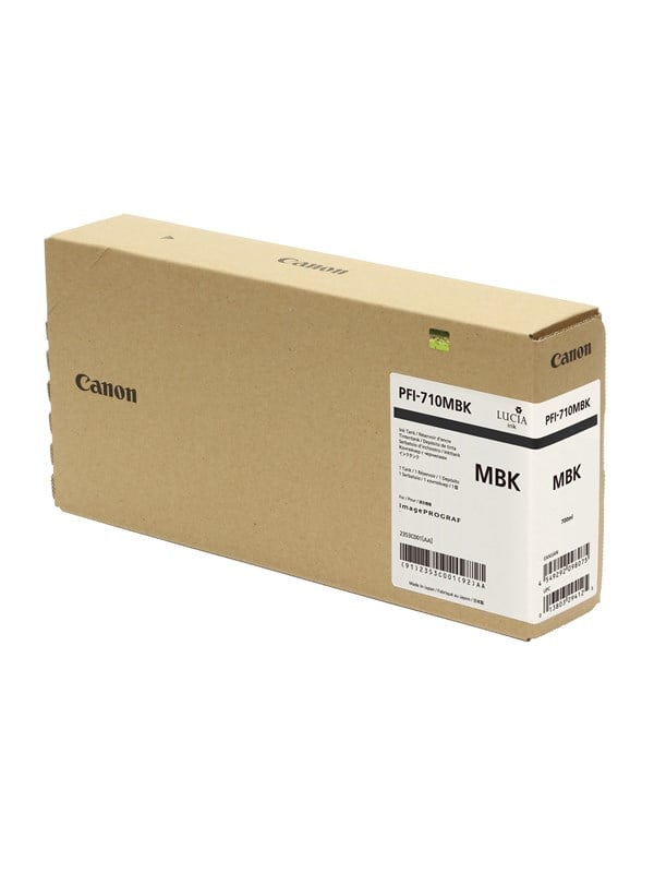 Canon PFI-710 MBK - 700 ml - mat sort - original - blækbeholder - for imagePROGRAF TX-3000, TX-3100, TX-4000, TX-4100