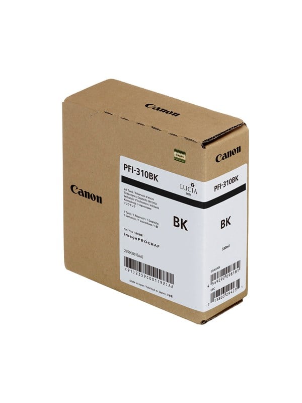 Canon Canon PFI-310 BK Blækpatron sort PFI-310BK Modsvarer: N/A