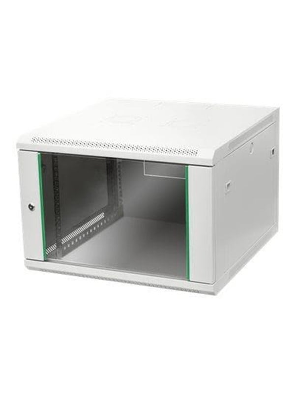DIGITUS Professional Dynamic Basic Series DN-19 07U-6/6-EC - Kabinet - vægmonterbar - grå, RAL 7035 - 7U - 19