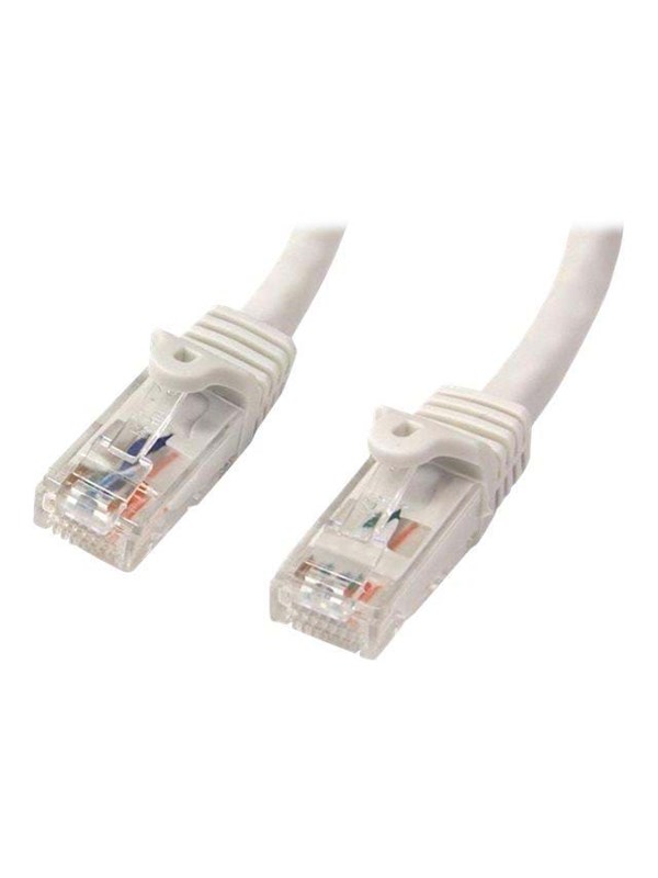 StarTech.com 10m CAT6 Cable - White Snagless CAT 6 Wire - 100W RJ45 UTP 650MHz Category 6 Network Patch Cord UL/TIA (N6PATC10MWH) CAT 6 10m Patchkabel