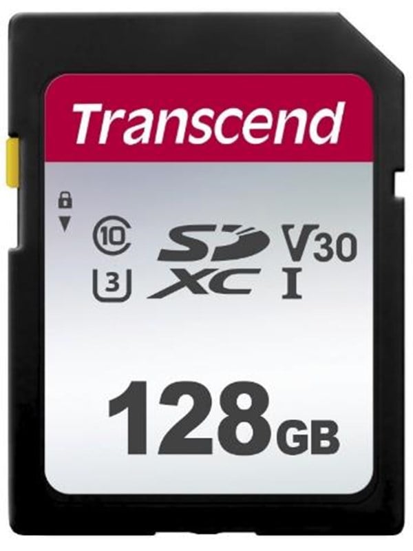 Transcend Silver 300S SD UHS-I U3 (V30) R95/W45 128GB - Hukommelseskort