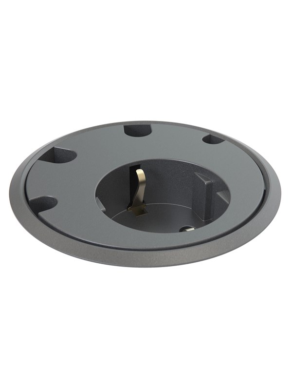 Forming Function Powerdot 11 | 1 socket type F | 4 cable grommet | adjustable height | black (Previous PartID 935-PD11)