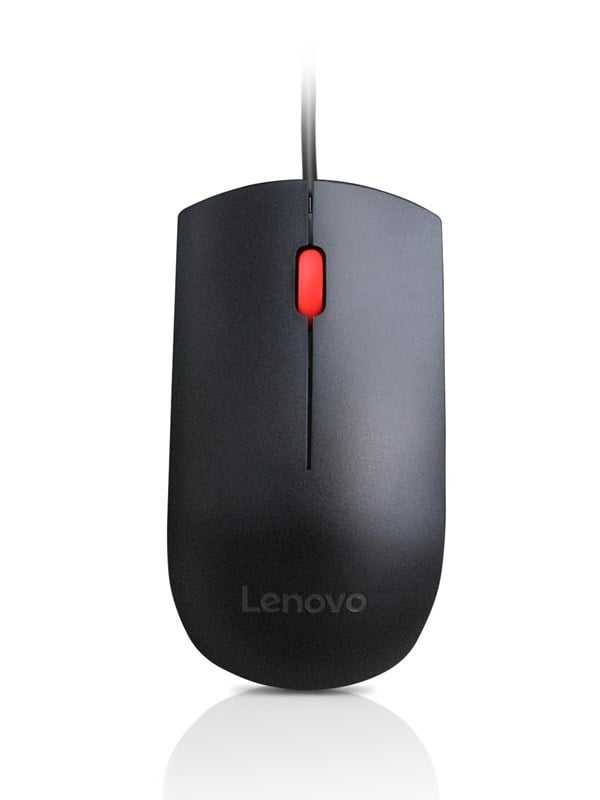 Lenovo Essential USB Mouse – Mus – Optisk – 3 knapper – Sort