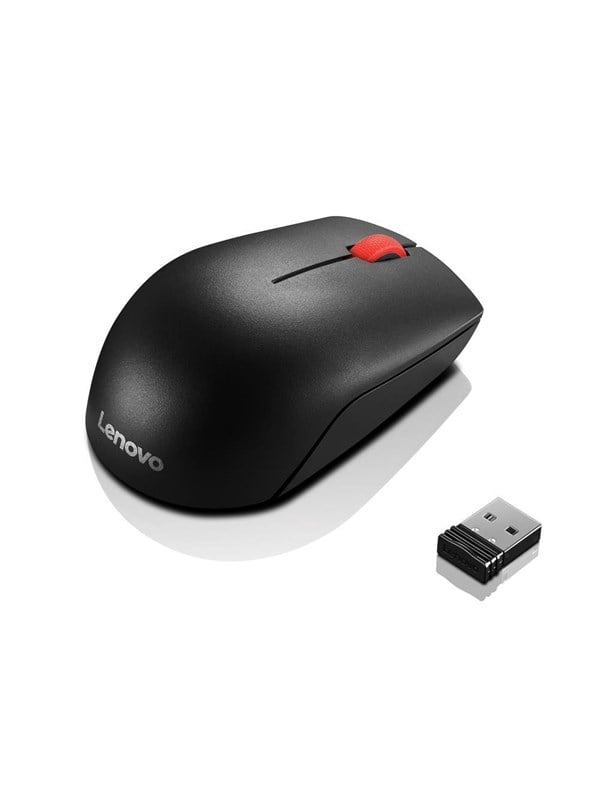 Lenovo Essential Compact Wireless Mouse - Mus - 3 knapper - Sort