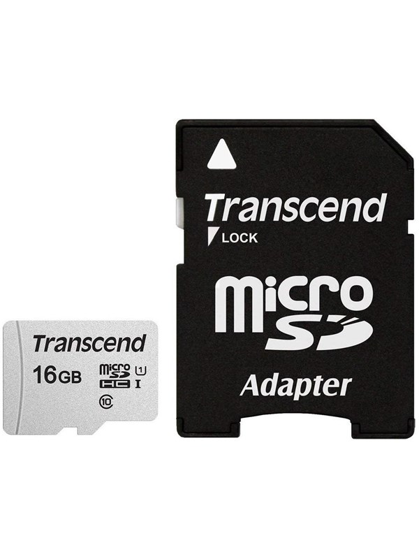 Transcend 300S microSD/SD - 95MB/s - 16GB