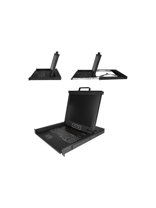 StarTech.com Rackmount KVM Console - Single-Port with 17" LCD Monitor - KVM console - 17"