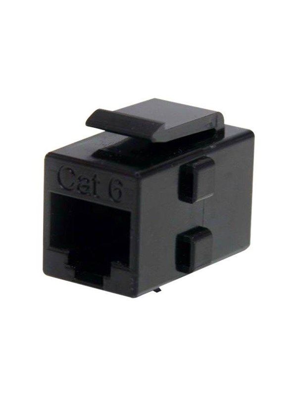 StarTech.com Cat 6 RJ45 Keystone Jack Network Coupler - F/F - network coupler - black - Sort