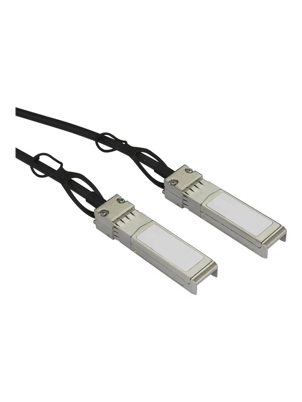StarTech.com MSA Compliant SFP+ Direct-Attach Twinax Cable - 1 m (3.3 ft.) - 10GBase direct attach cable - 1 m - black - Sort - 1m