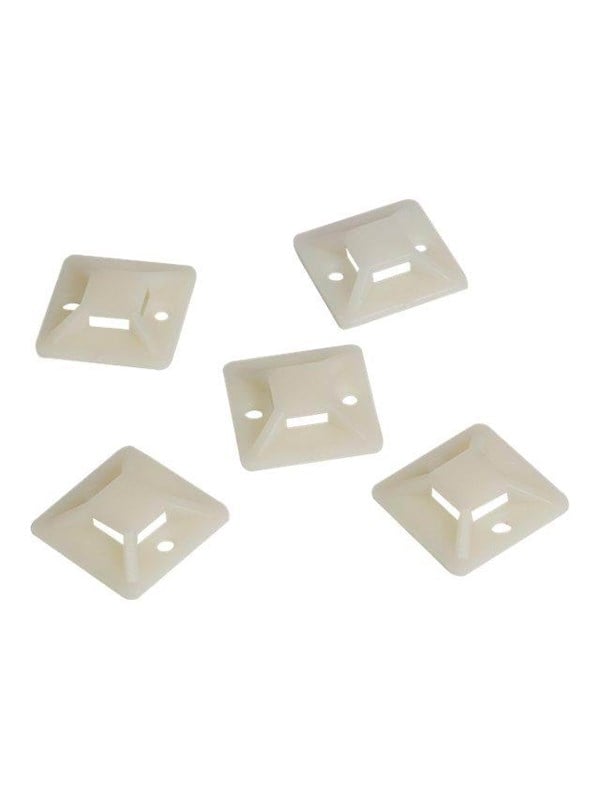Cable tie mounts, self-adhesive, for cable ties: 8 x 1.9 mm