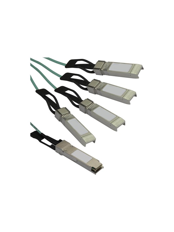 StarTech.com Cisco QSFP-4X10G-AOC7M Compatible QSFP+ Breakout Cable - 7 m - breakout cable - 7 m - black - Sort - 7m