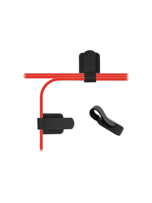LTC PRO Wall - Kabelholder - overflademonterbar, vægmonterbar - 9 cm - sort (pakke med 50)