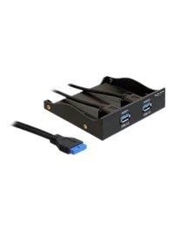 Delock USB 3.0 Front Panel 2-Port - Lagrings bay port panel - USB 3.0 x 2