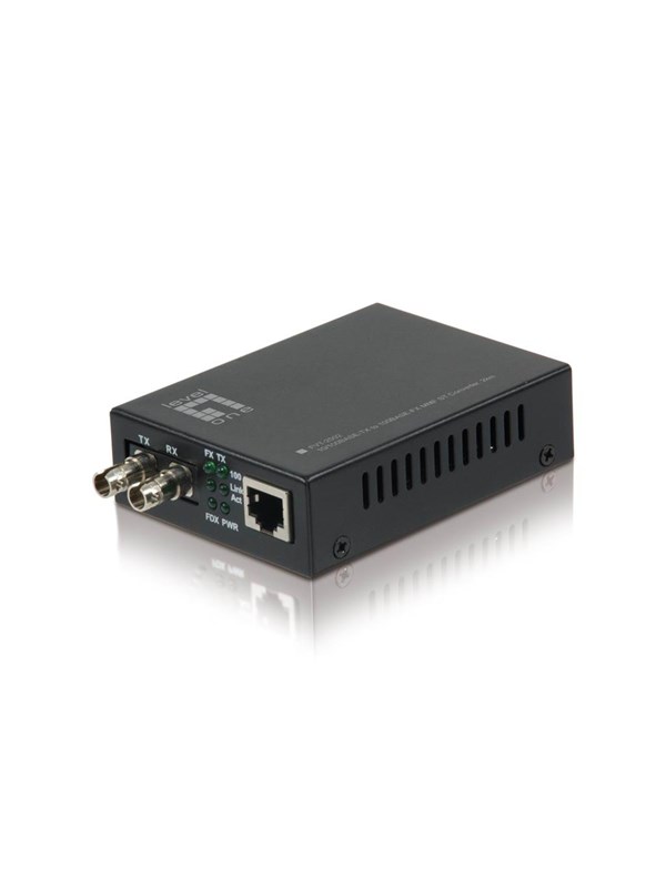 LevelOne FVT-2002 J45 to ST Fast Ethernet Media Converter Multi-Mode Fiber 1310nm 2km